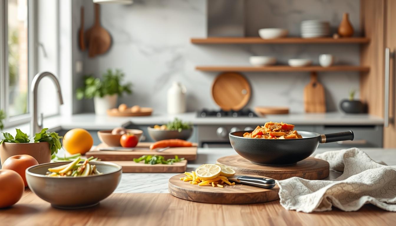 Comforting family dinner served at home