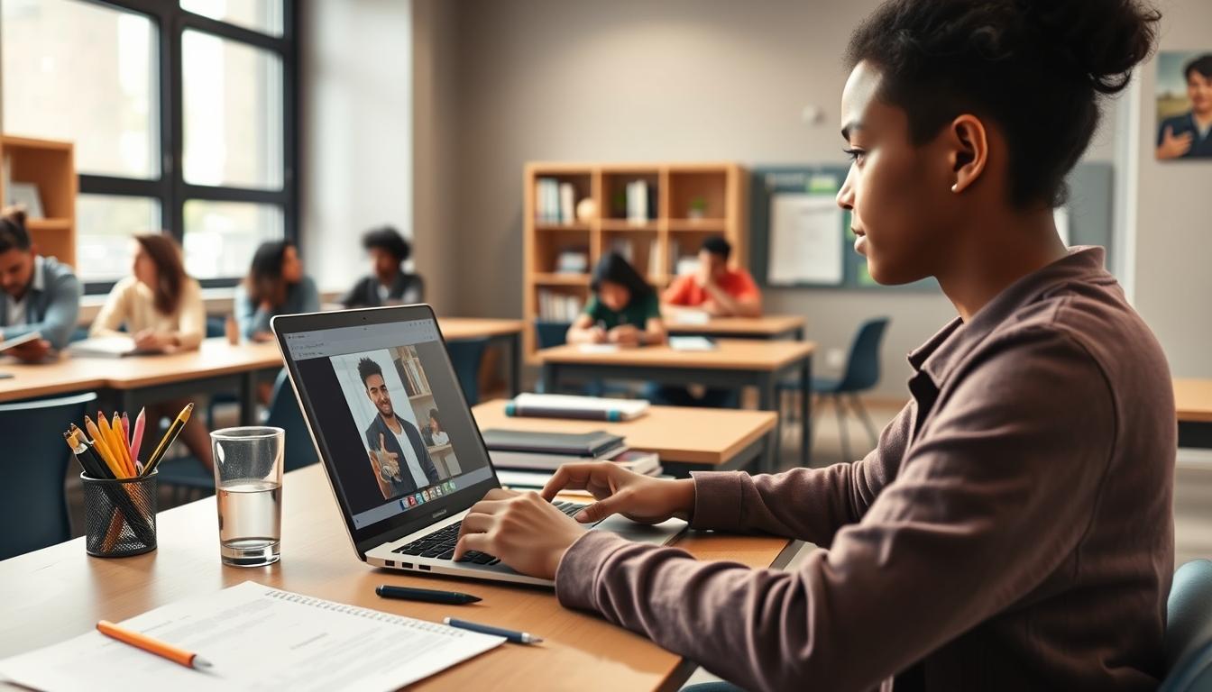 Digital learning platform with online study materials