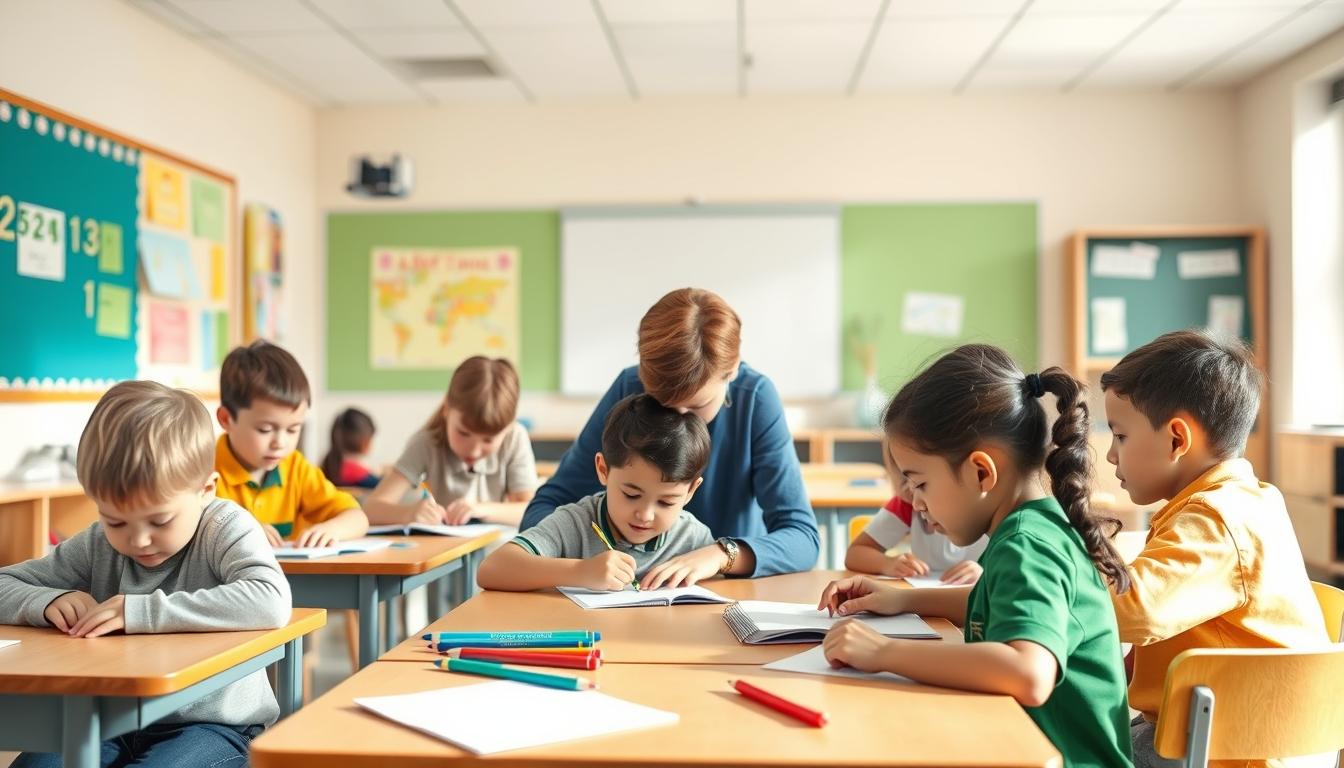 Structured study materials and learning resources on a desk